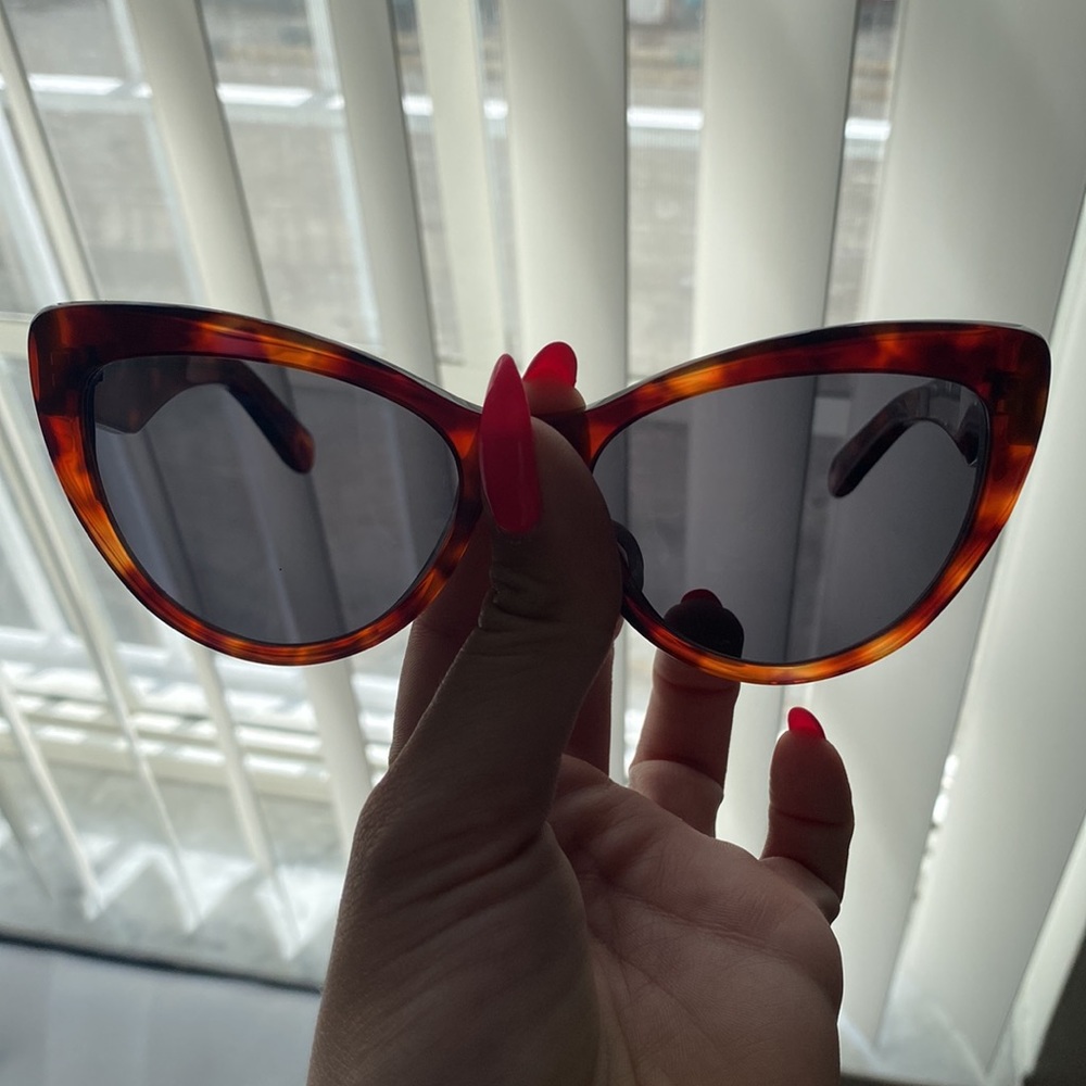 New. Salvatore Ferragamo Cat Eye Sunglasses. Tortoise. Worn once